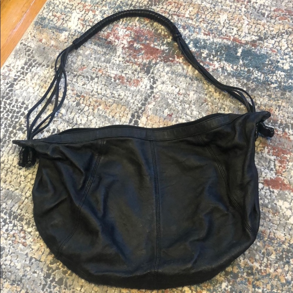 Armani Exchange leather crossbody tote